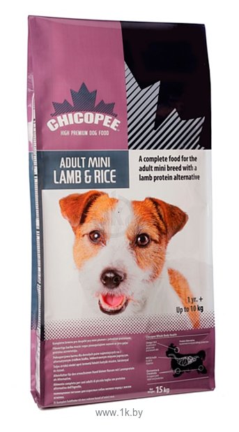 Фотографии Chicopee (0.4 кг) Для собак миниатюрных пород с ягнёнком и рисом