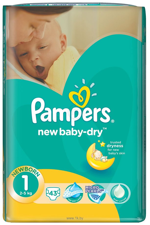 Фотографии Pampers New Baby-Dry 1 Newborn (43 шт.)