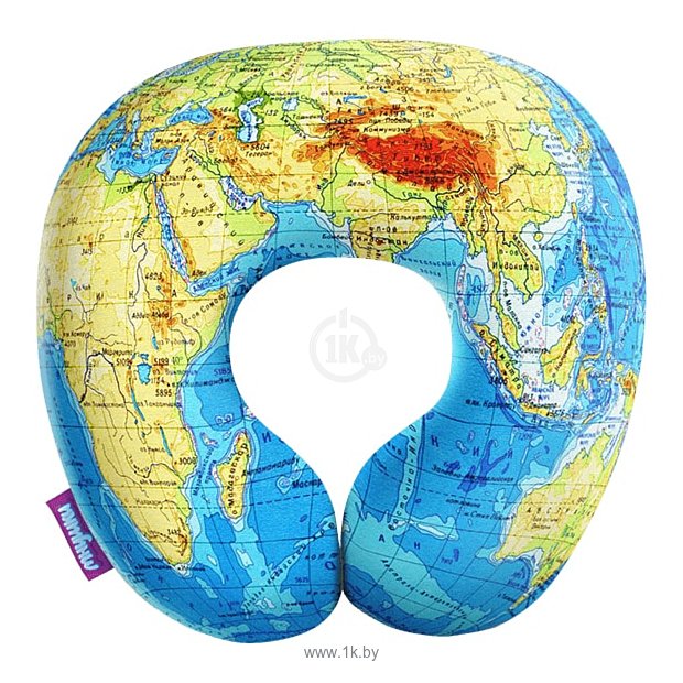 Фотографии Мнушки Подушка «Карта мира» (большой)