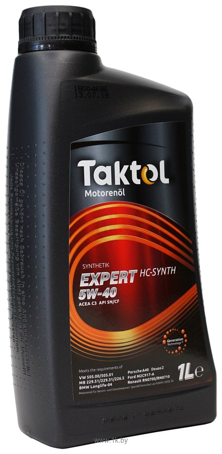 Фотографии Taktol Expert HC-Synth 5W-40 1л
