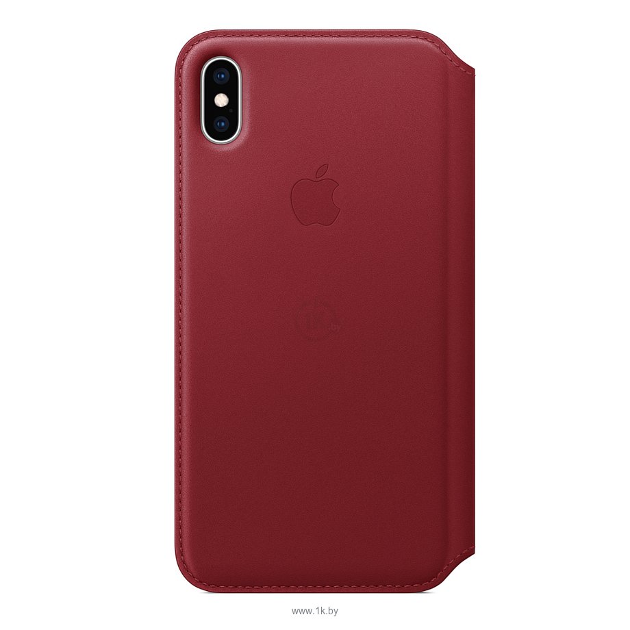Фотографии Apple Leather Folio для iPhone XS Red
