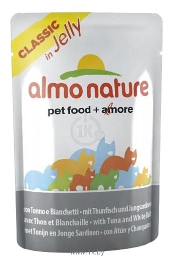 Фотографии Almo Nature Classic in Jelly Tuna and White Bait (0.055 кг) 12 шт.