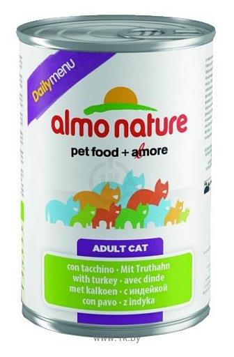 Фотографии Almo Nature (0.4 кг) 1 шт. DailyMenu Adult Cat Turkey