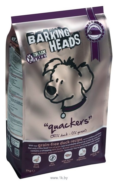 Фотографии Barking Heads Беззерновой корм для собак с уткой и бататом Кряква (18 кг)