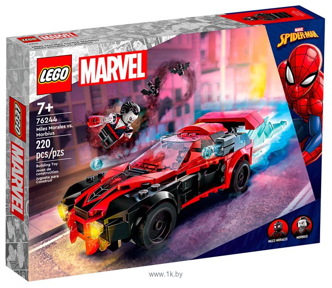 Фотографии LEGO Marvel Super Heroes 76244 Майлз Моралес против Морбиуса