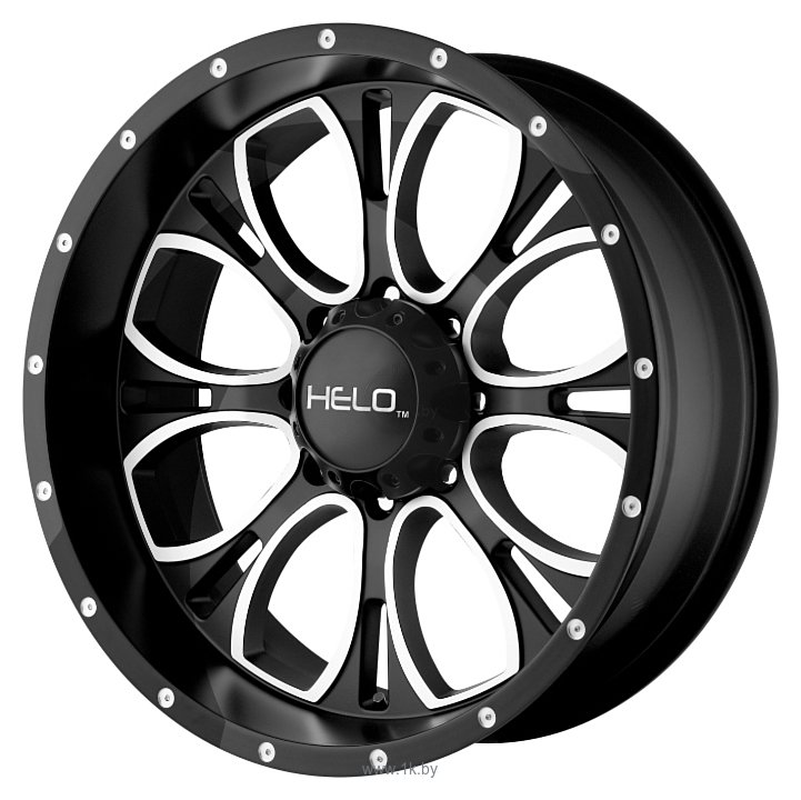 Фотографии Helo HE879 8x16/8x165.1 D125.5 ET0 Gloss Black Machined And Milled