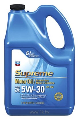 Фотографии Chevron Supreme Motor Oil 5W-30 4.73л