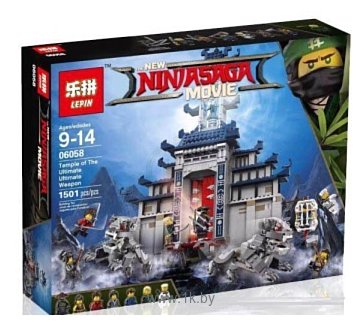 Фотографии Lepin NinjaGo 06058 Храм Последнего великого оружия аналог Lego 70617