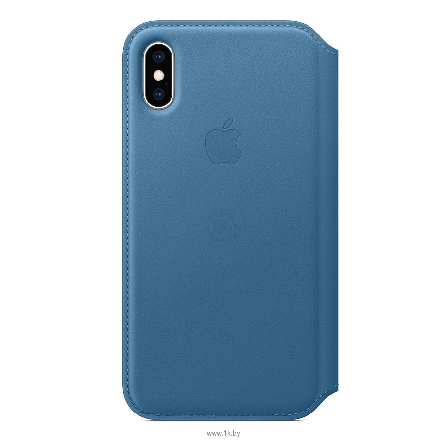 Фотографии Apple Leather Folio для iPhone XS Max Cape Cod Blue