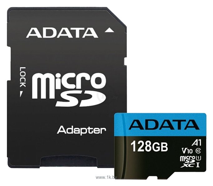 Фотографии ADATA Premier microSDXC UHS-I U1 V10 A1 Class10 128GB + SD adapter