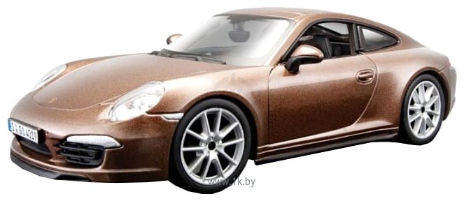 Фотографии Bburago Porsche 911 Carrera S 18-21065 (коричневый)