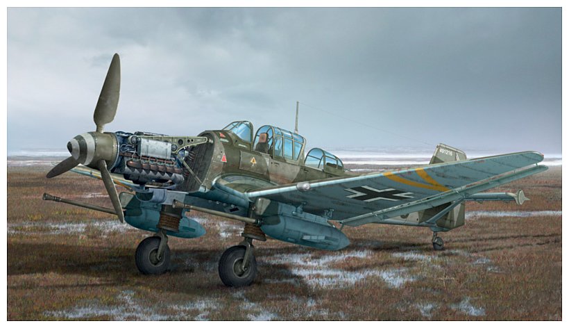 Фотографии Italeri 2722 Ju 87 G 2 Stuka Kanonenvogel