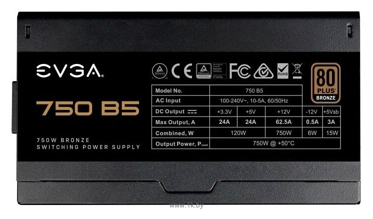 Фотографии EVGA 750 B5 220-B5-0750-V2