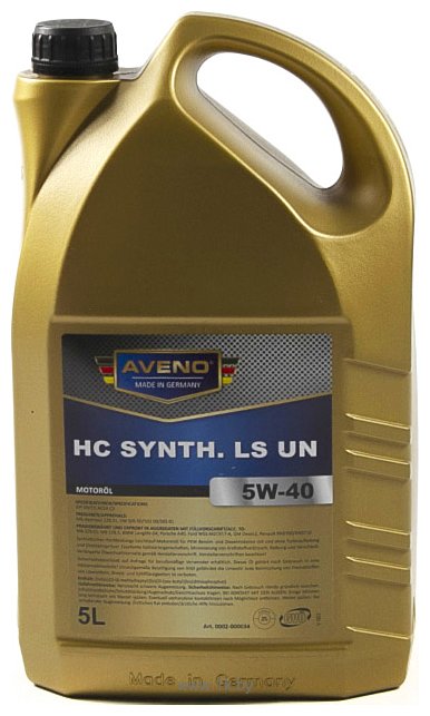 Фотографии Aveno HC Synth. 5W-40 LS UN 5л