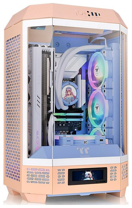 Фотографии Thermaltake The Tower 300 Peach Fuzz CA-1Y4-00SKWN-00