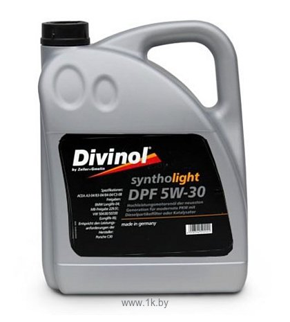 Фотографии Divinol Syntholight DPF 5W-30 5л