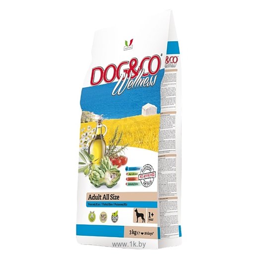 Фотографии Adragna (3 кг) Dog&Co Wellness Adult fish & rice