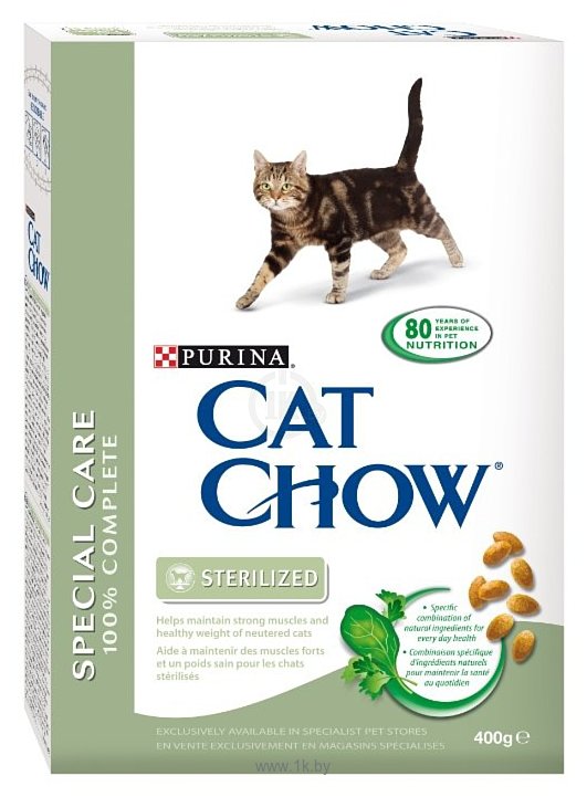 Фотографии CAT CHOW Special Care Sterilized с овощами и злаками (0.4 кг)