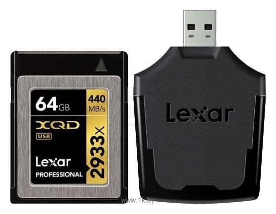 Фотографии Lexar Professional 2933x XQD 2.0 card 64GB + USB 3.0 reader