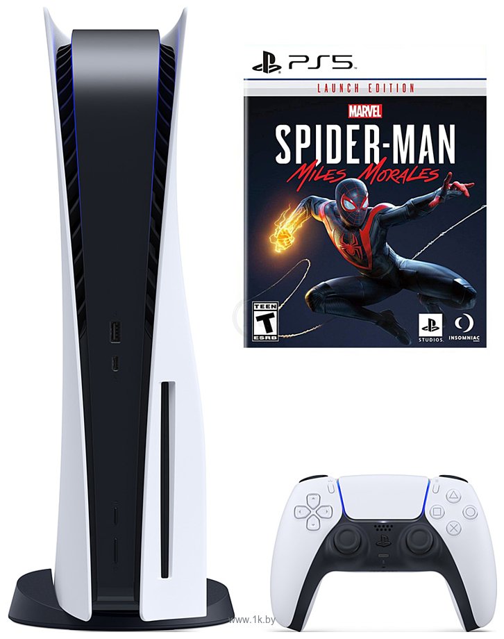 Фотографии Sony PlayStation 5 + Spider-Man: Miles Morales