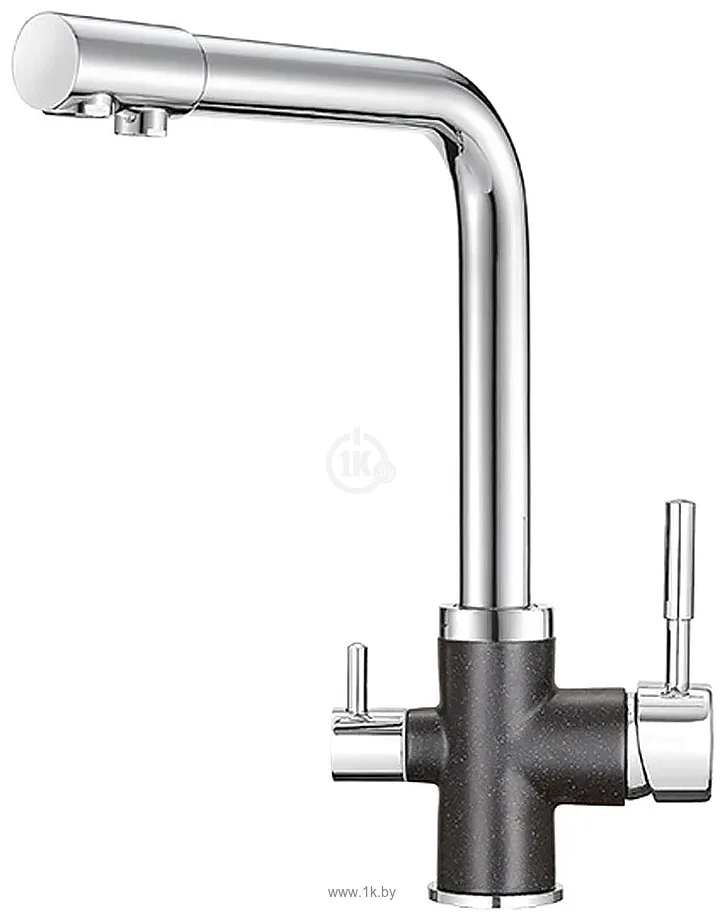 Фотографии Granula для кухни GR-3015, хром/черный Фотографии Granula для кухни GR-3015, хром/черный