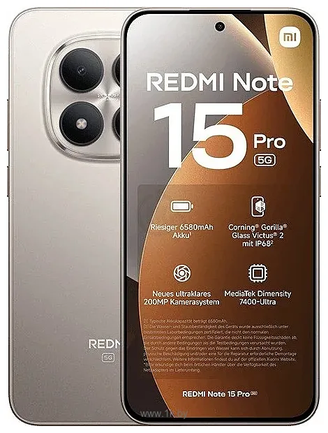 Фотографии Xiaomi Redmi Note 15 Pro 5G 8/256GB (международная версия)