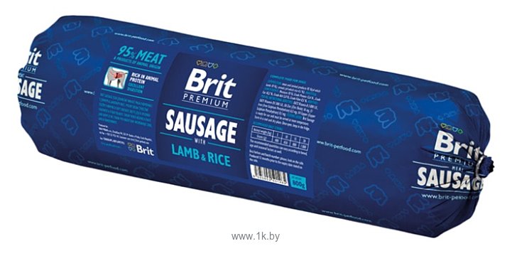Фотографии Brit Premium Sausage with Lamb and Rice (0.8 кг)