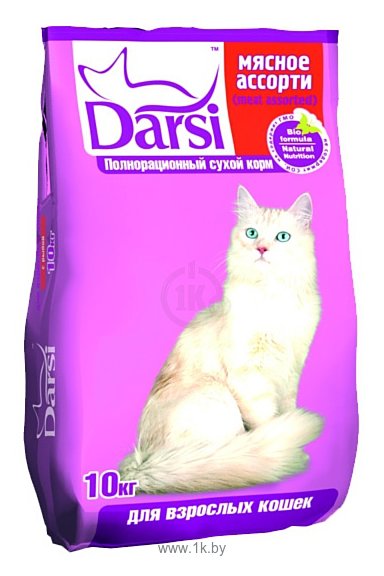 Фотографии Darsi (10 кг) Сухой корм для кошек: Мясное ассорти