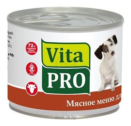 Фотографии Vita PRO (0.2 кг) 1 шт. Мясное меню для собак, говядина