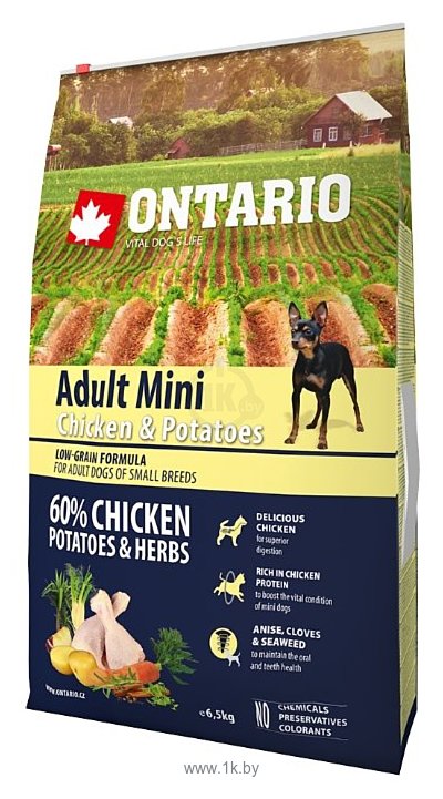 Фотографии Ontario (6.5 кг) Adult Mini Chicken & Potatoes