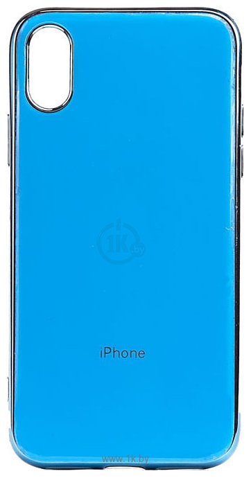 Фотографии EXPERTS Plating Tpu для Apple iPhone XR (голубой)