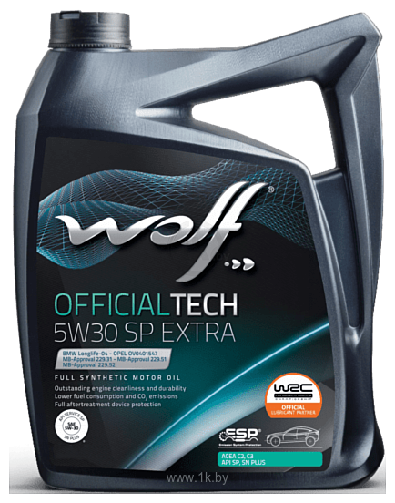 Фотографии Wolf OfficialTech 5W-30 SP Extra 4л