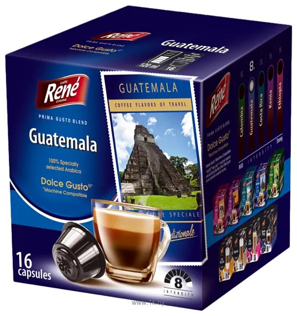 Фотографии Rene Dolce Gusto Guatemala 16 шт