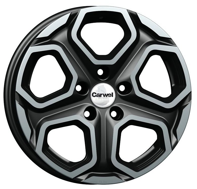 Фотографии Carwel Бала 6.5x16/5x114.3 D67.1 ET42.5 Черный с полировкой