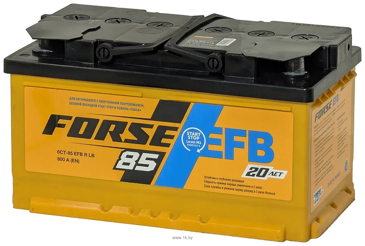 Фотографии FORSE EFB R+ низк. (85Ah)