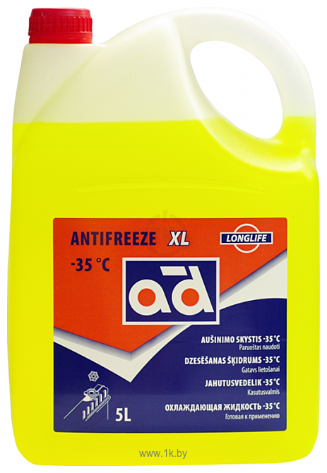 Фотографии AD Antifreeze -35°C XL Yellow 5л