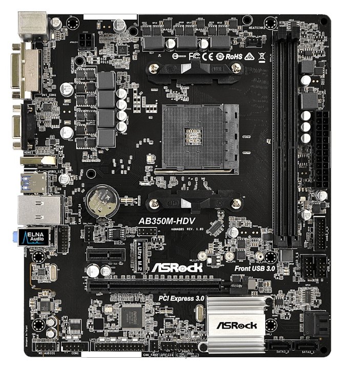 Фотографии ASRock AB350M-HDV