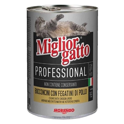 Фотографии Miglior (0.405 кг) 1 шт. Gatto Professional Line Chicken & Liver