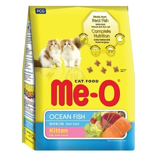 Фотографии Me-O (1.2 кг) Сухой корм для котят - Океаническая рыба