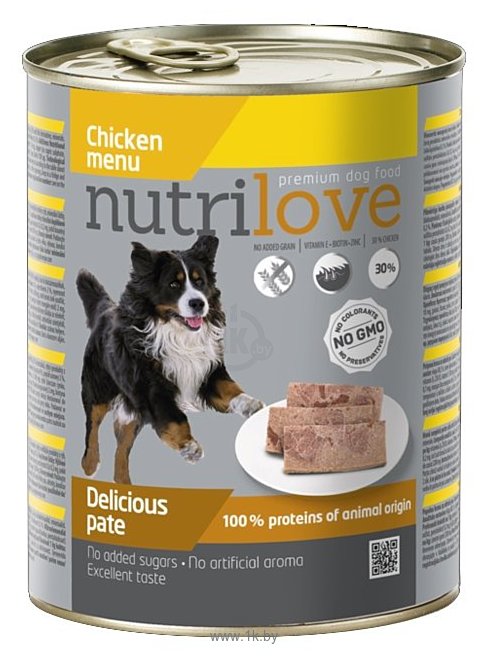 Фотографии nutrilove Dogs - Delicious pate - Chicken menu