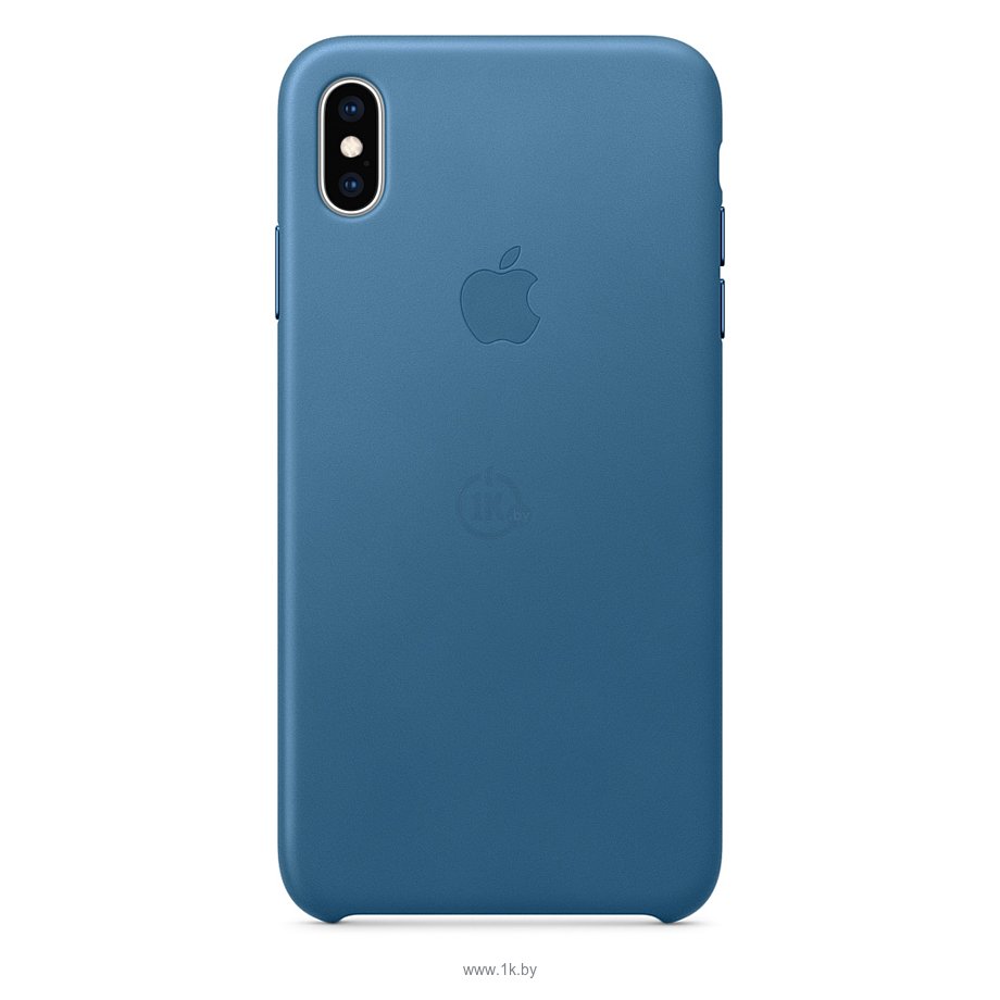 Фотографии Apple Leather Case для iPhone XS Cape Cod Blue