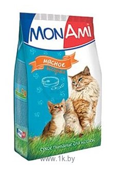 Фотографии MonAmi Сухой корм для кошек Мясное ассорти (0.4 кг) 10 шт.