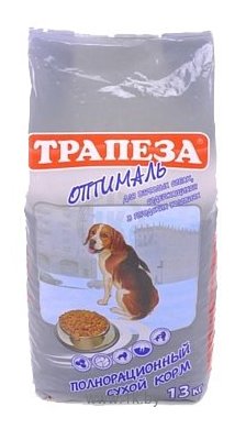 Фотографии Трапеза (13 кг) Оптималь для взрослых собак, склонных к полноте