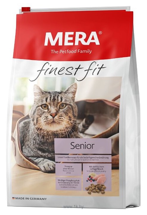 Фотографии Mera (0.4 кг) Finest Fit Senior 8+ для стареющих кошек