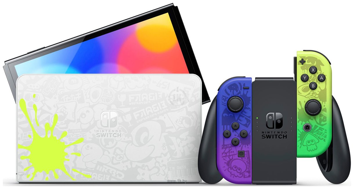 Фотографии Nintendo Switch OLED Splatoon 3 Edition