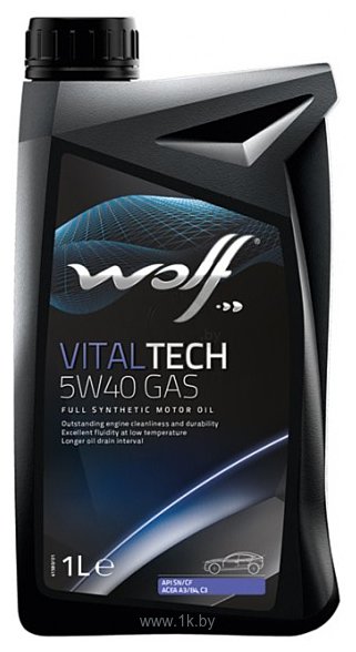 Фотографии Wolf VitalTech 5W-40 GAS 1л