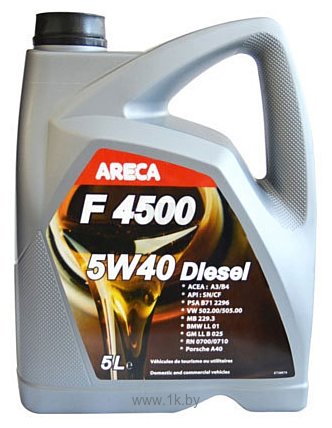 Фотографии Areca F4500 5W-40 Diesel 5л