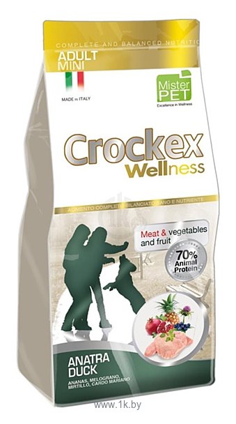 Фотографии Crockex (2 кг) Wellness Adult Mini утка с рисом