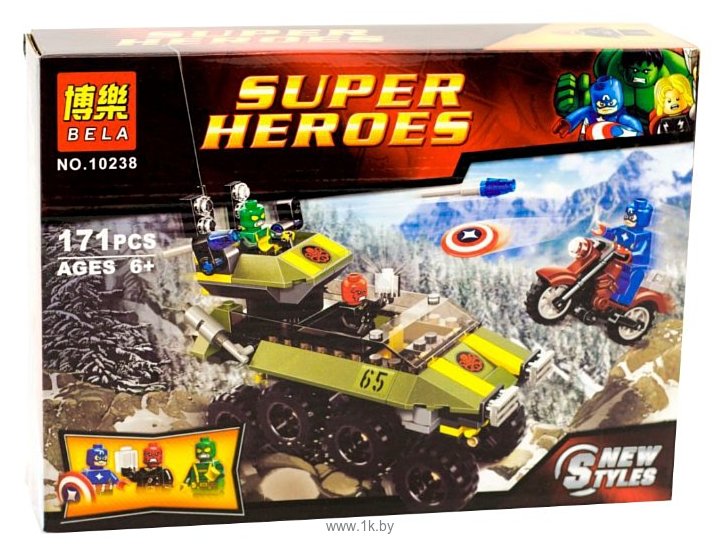 Фотографии BELA Super Heroes 10238 Капитан Америка против Гидры