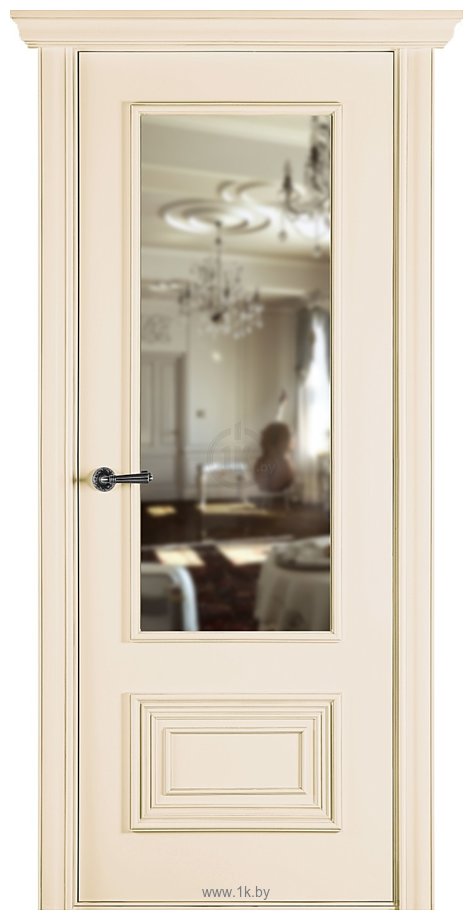 Фотографии Belwooddoors Палаццо 2 70 см (стекло, эмаль, слоновая кость/зеркало)